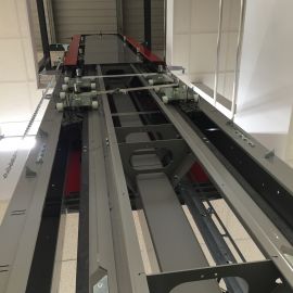 Vertical elevator installation