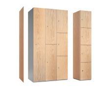 Timber door lockers